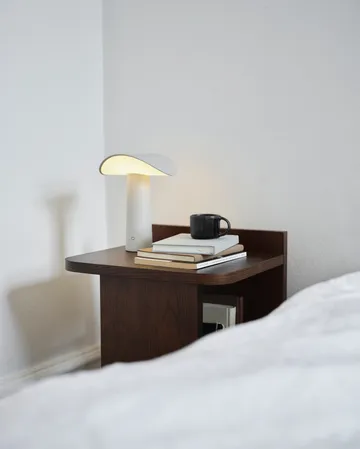 Lampe de table portable Lium 22,5 cm - Warm grey - Gejst