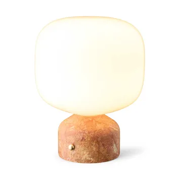 Lampe de table portable Meemo 23 cm - Amber Red marble - Gejst
