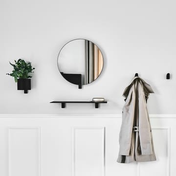 Miroir Kollage Ø50 cm - Noir - Gejst