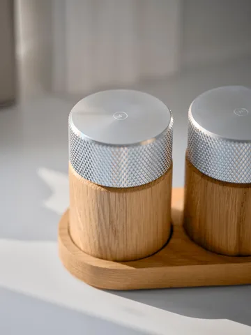Moulin à sel et poivre Sina 6 cm - Chêne – acier - Gejst