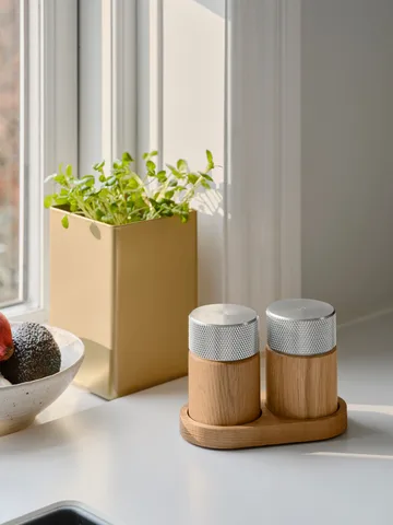 Moulin à sel et poivre Sina 6 cm - Chêne – acier - Gejst