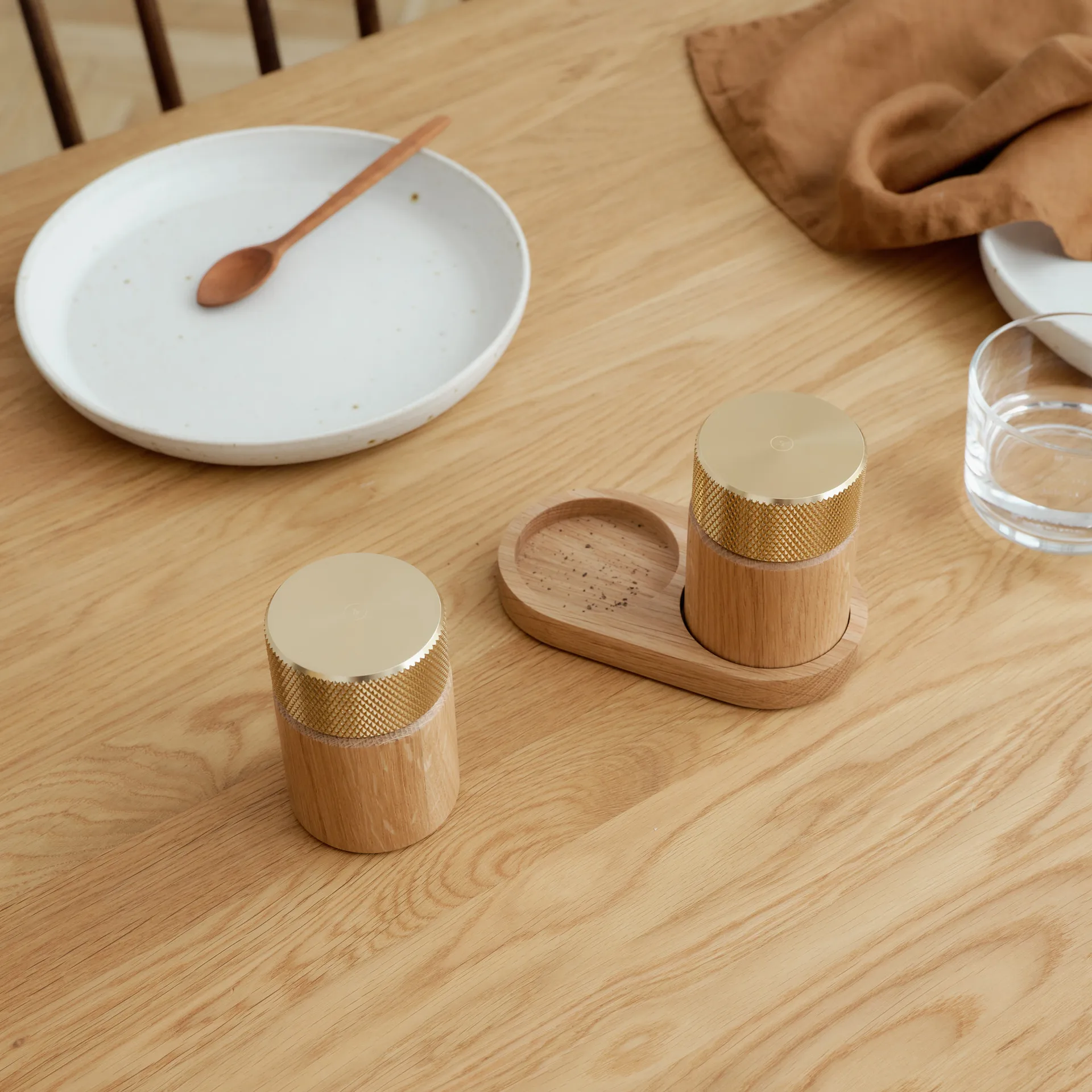 Moulin à sel et poivre Sina 6 cm, Chêne – laito Gejst