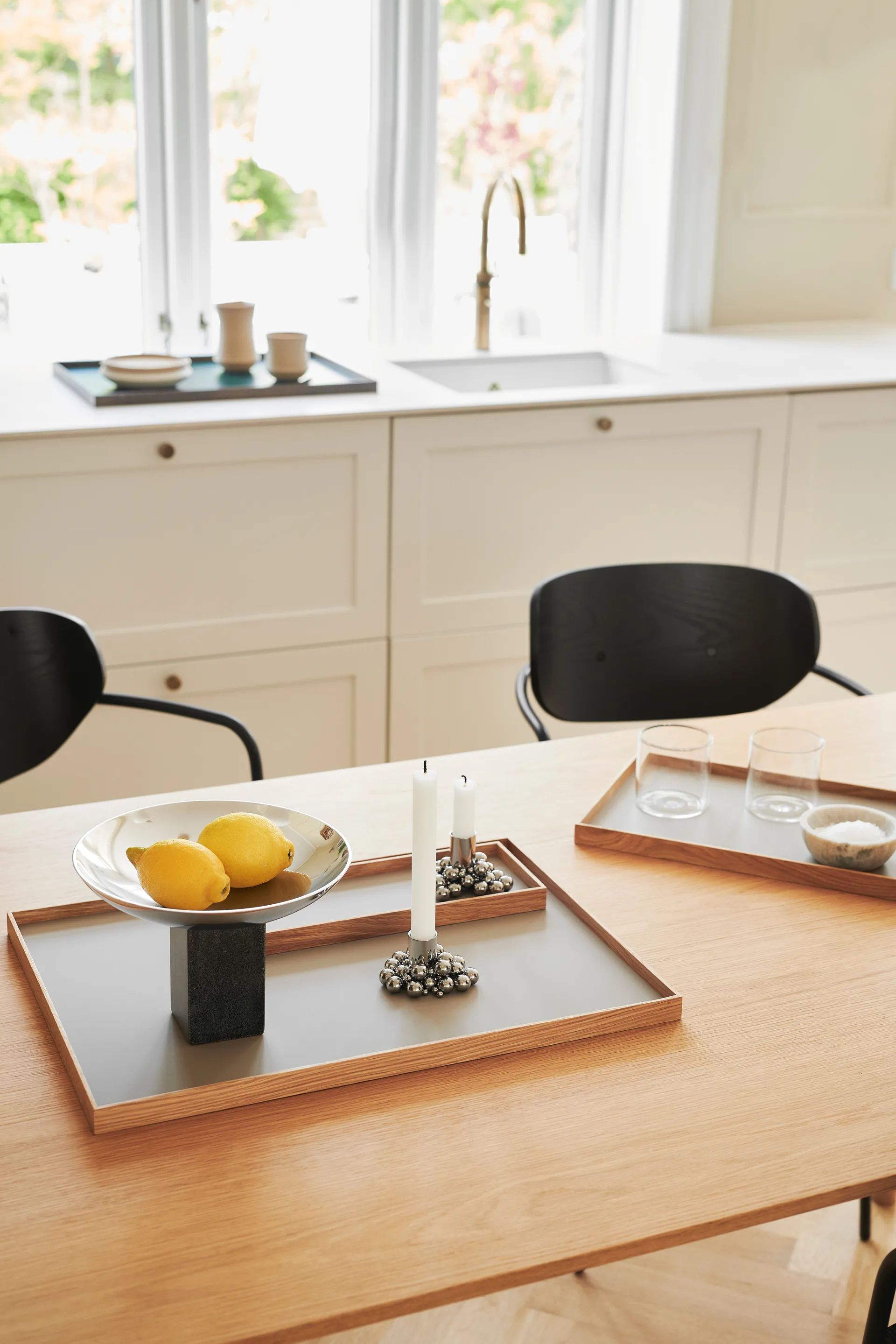 Plateau Frame small 11x32,4 cm, Chêne-beige Gejst