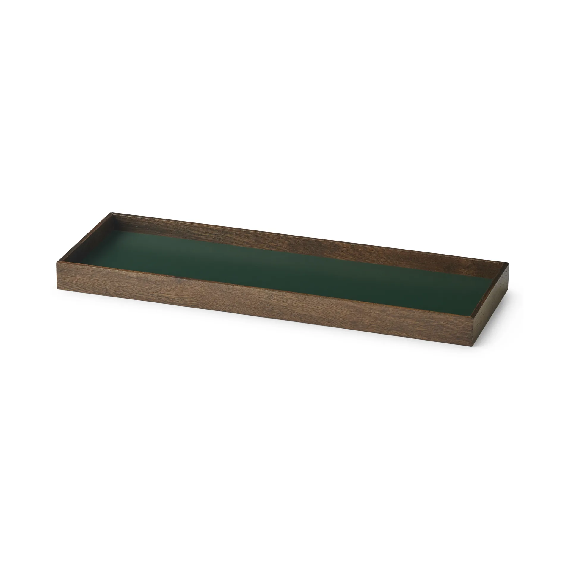 Plateau Frame small 11x32,4 cm, Chêne fumé-vert Gejst
