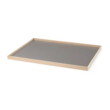 Plateau large Frame 35,5x50,6 cm - Chêne-gris clair - Gejst