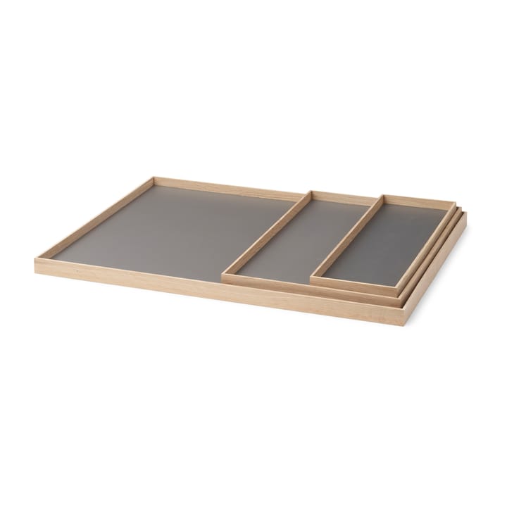 Plateau large Frame 35,5x50,6 cm, Chêne-gris clair Gejst