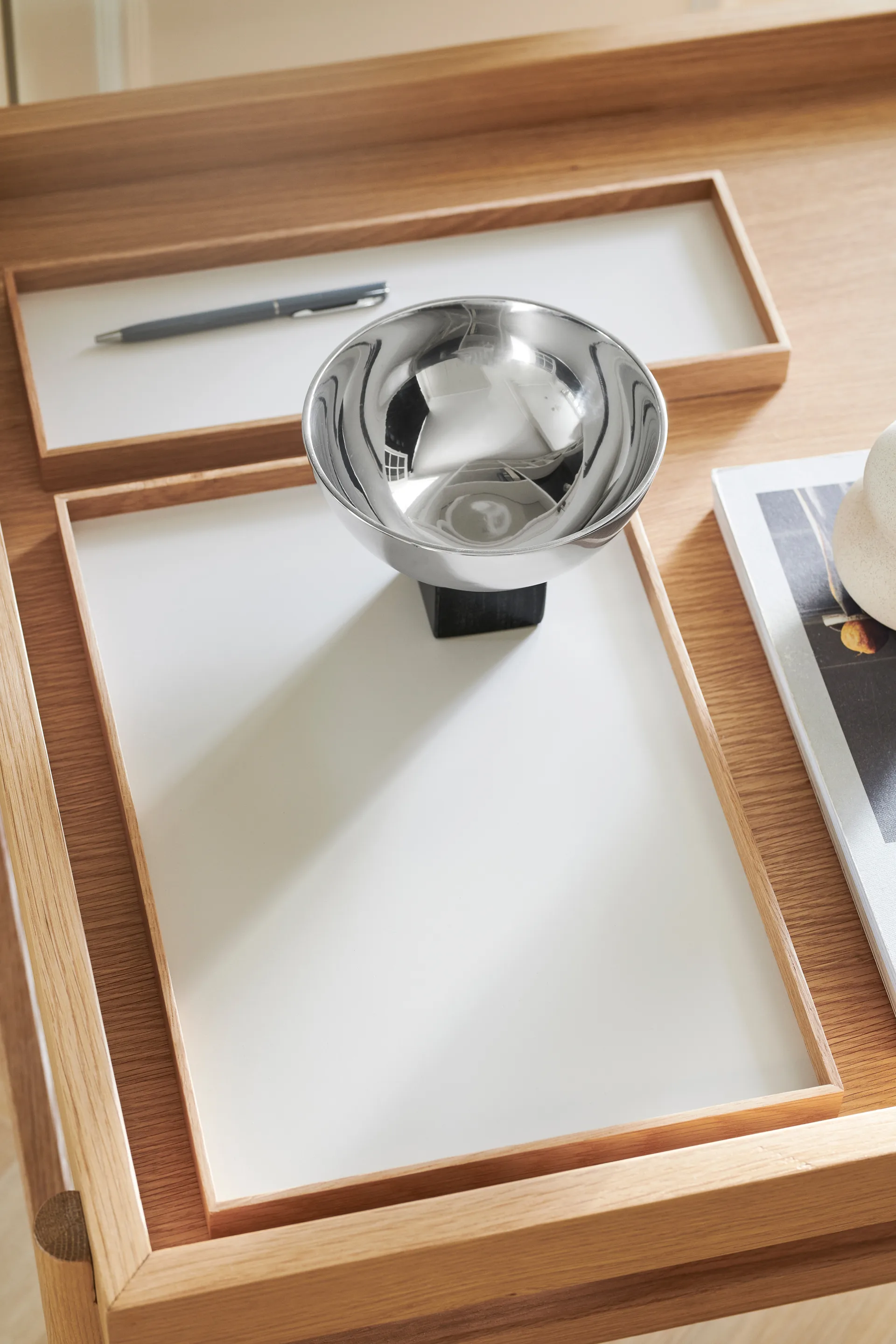 Plateau moyen Frame 23x34 cm, Chêne-beige Gejst