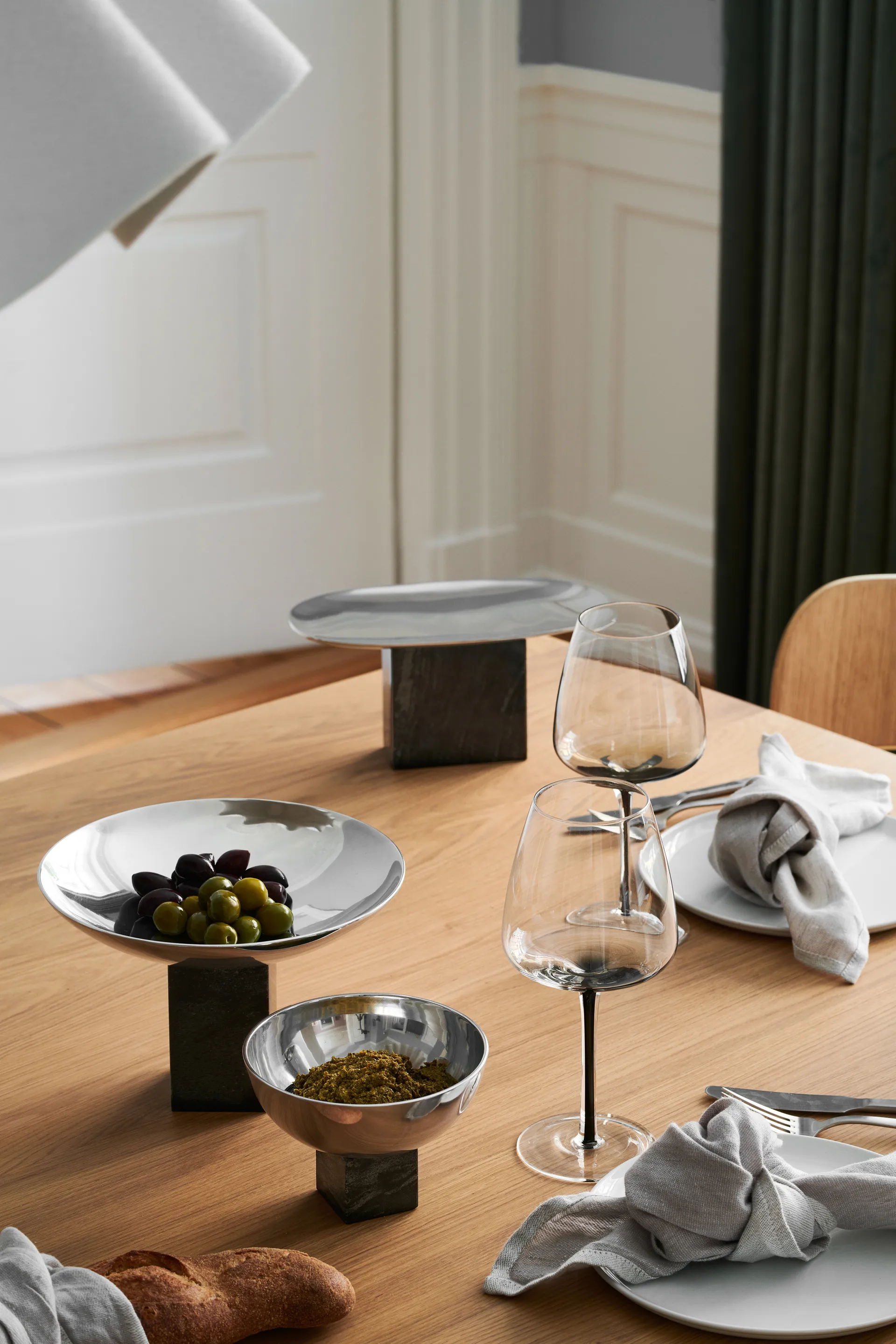 Plateau Sapoto 15x25 cm, Argenté Gejst