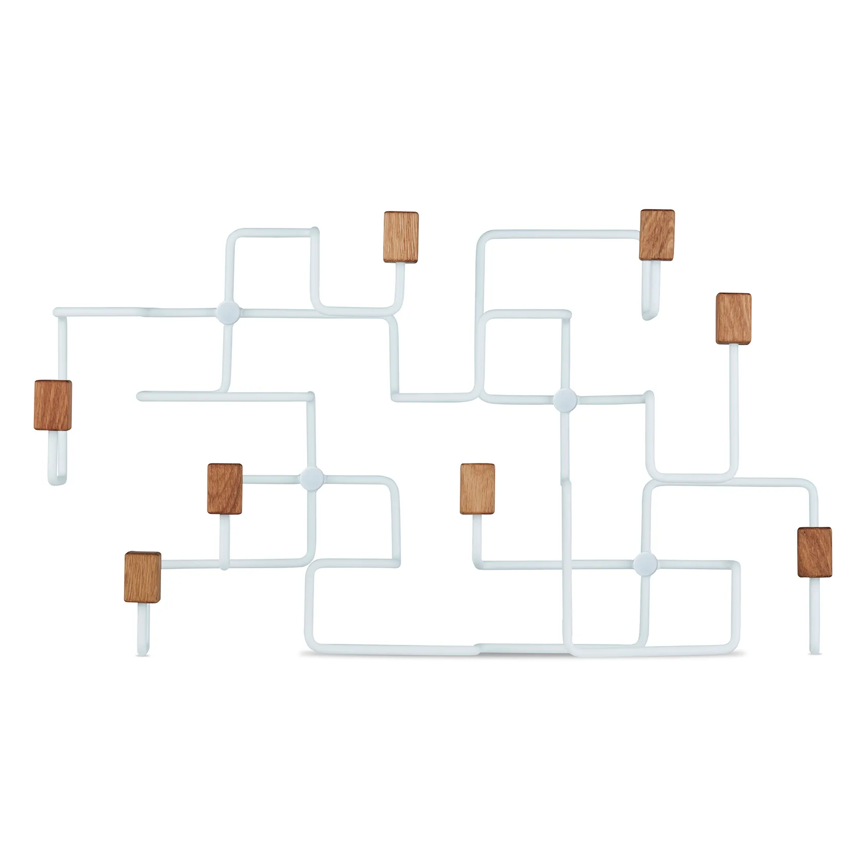 Porte vêtements Underground, Blanc-chêne Gejst