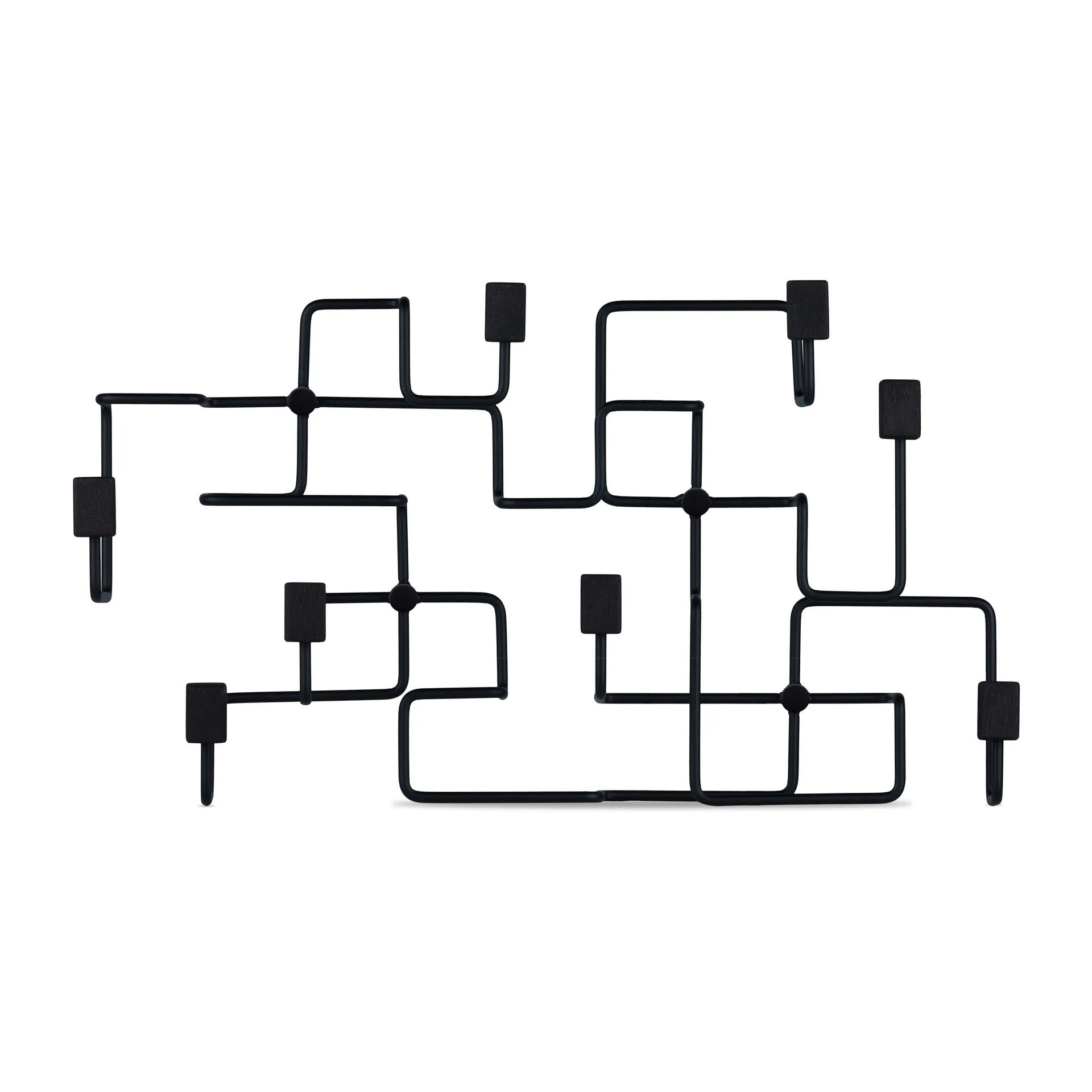 Porte vêtements Underground, Noir-chêne lasuré noir Gejst