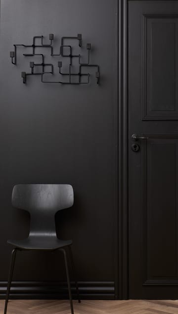 Porte vêtements Underground - Noir-chêne lasuré noir - Gejst