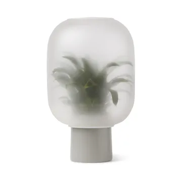 Pot avec verre givré grand Nebl Ø25 cm - Gris - Gejst