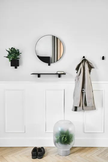 Pot de fleur Kollage Ø14 cm - Noir-Chêne - Gejst