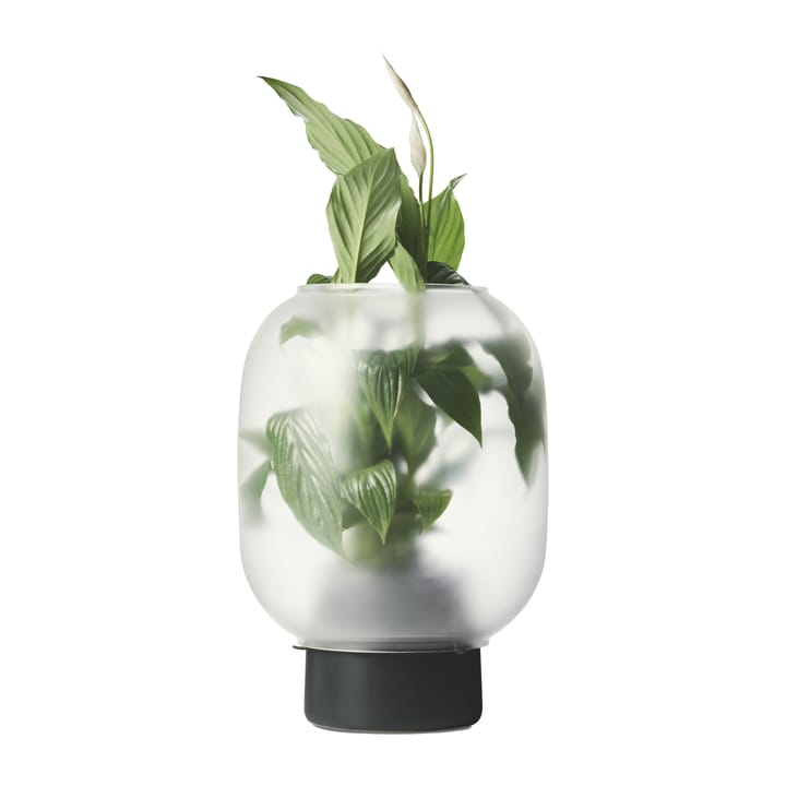 Pot en verre givré Nebl Ø26 cm - Noir - Gejst