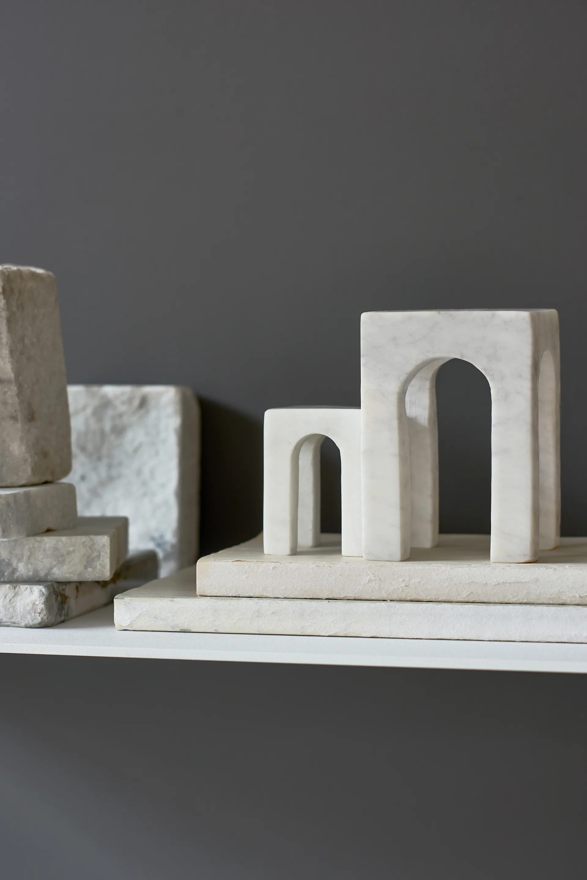 Serre-livre Arkis 3 Pièces, Blanc Gejst