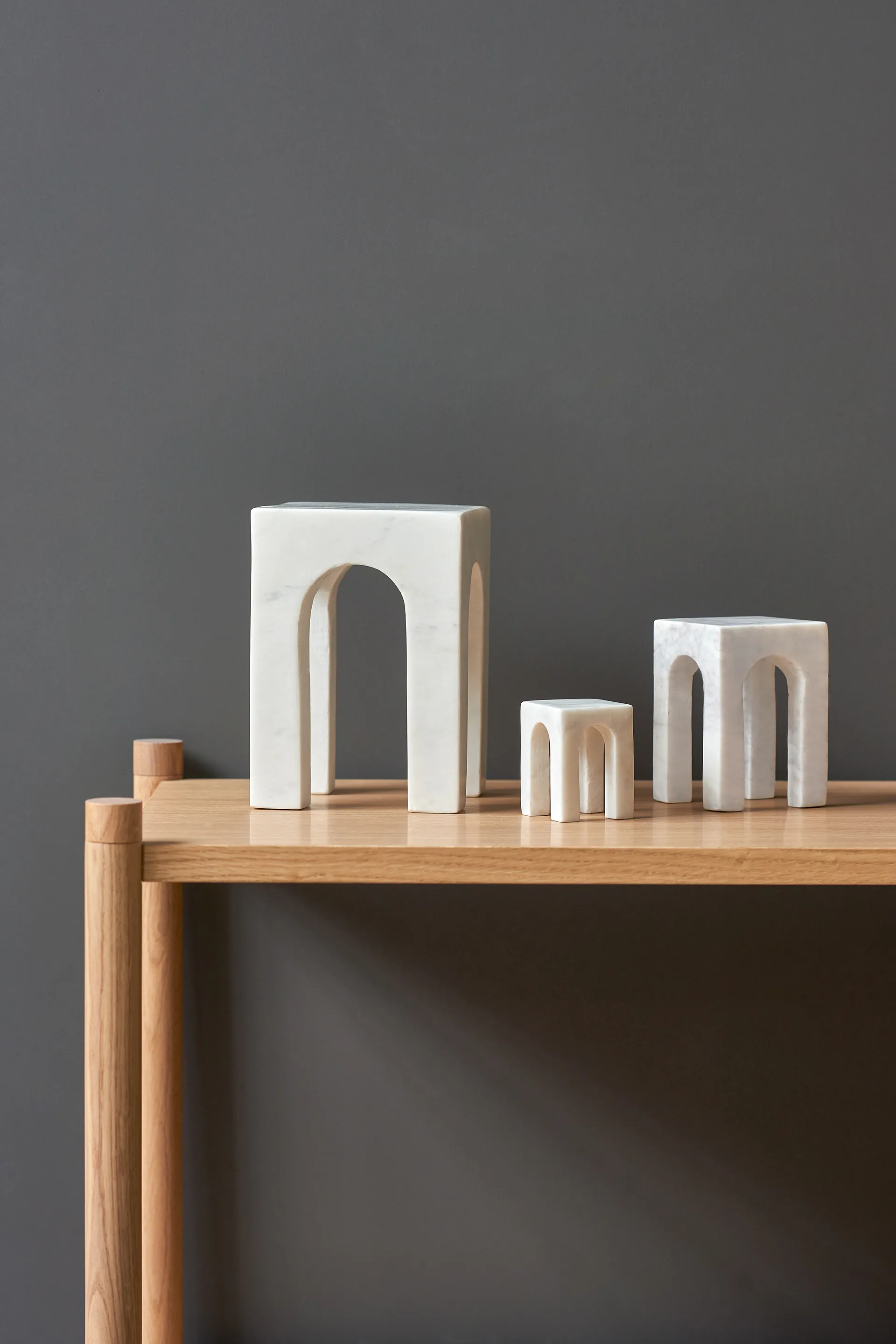 Serre-livre Arkis 3 Pièces, Blanc Gejst