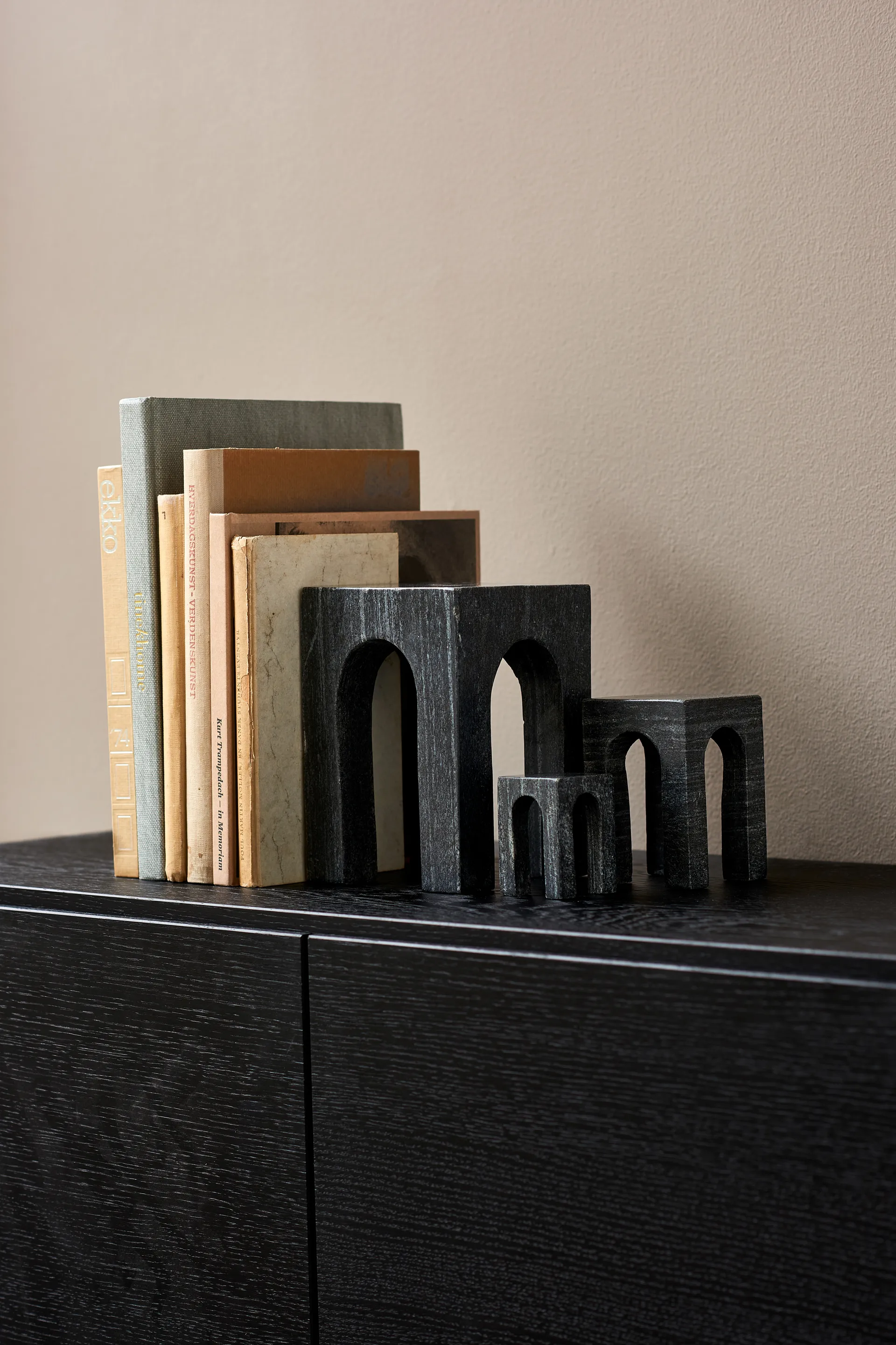 Serre-livre Arkis 3 Pièces, Noir Gejst