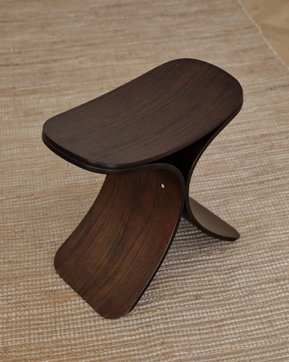 Tabouret Luno 48x28x72 cm, Chêne foncé Gejst