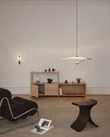 Tabouret Luno 48x28x72 cm - Chêne foncé - Gejst