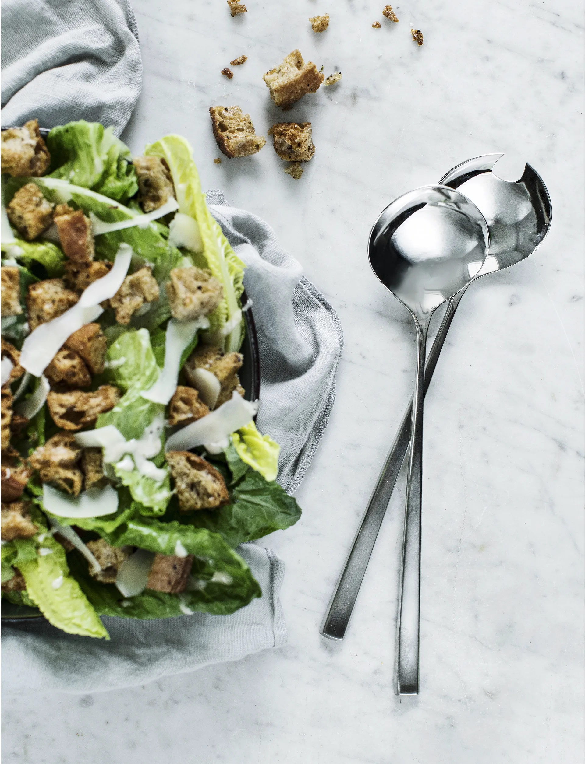 Couverts à salade Fuga, Acier inoxydable Gense