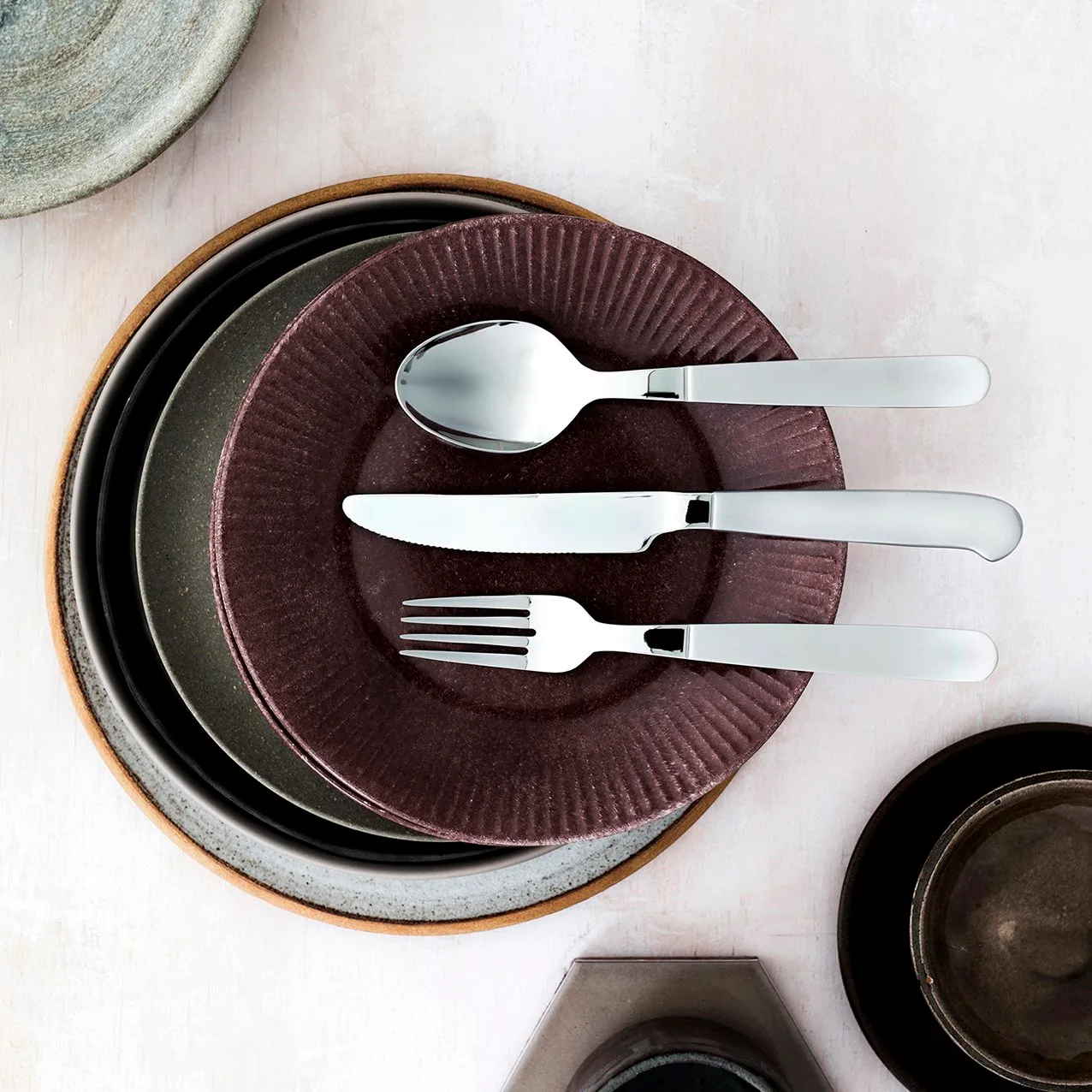 Couverts Rejka, acier inoxydable 16 pièces Gense