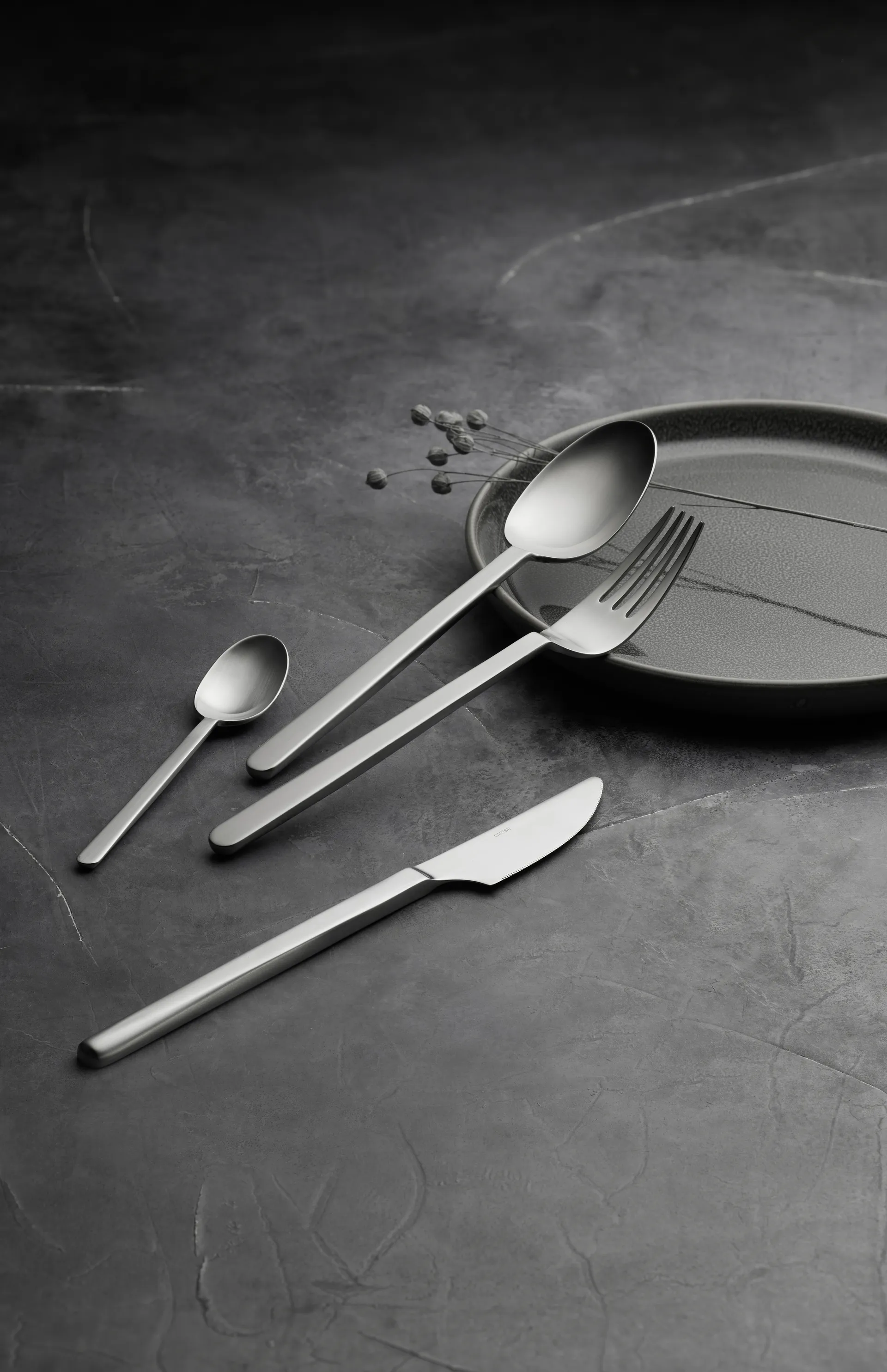 Cuillère à thé Norm, Acier inoxydable mat Gense