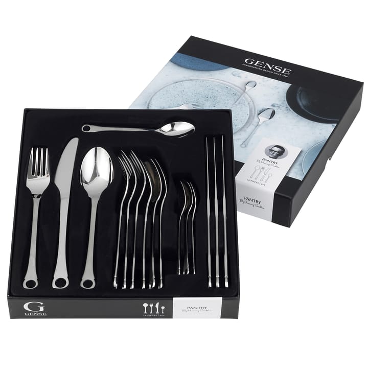 Ensemble de couvert Pantrys 16 pièces, Acier inoxydable Gense