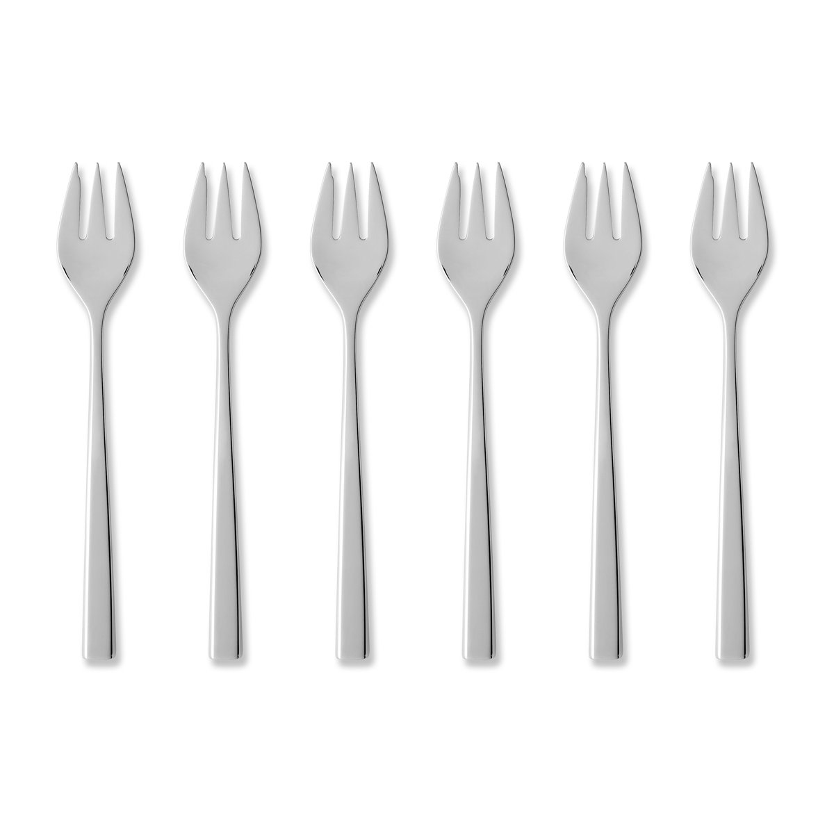 gense fourchette à gâteau fuga lot de 6 acier inoxydable