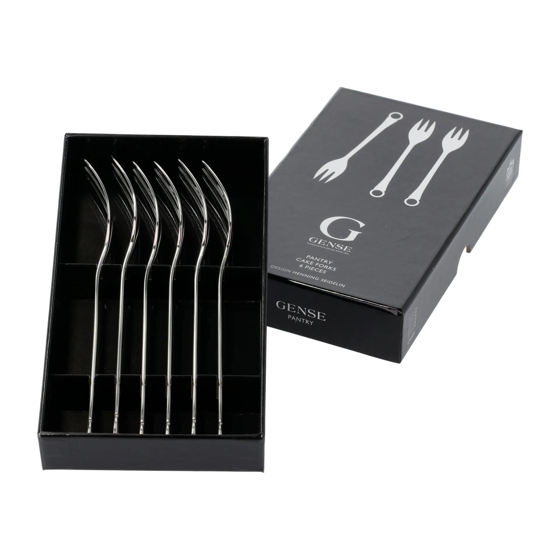 Fourchette à gâteau Pantry lot de 6, Acier inoxydable Gense