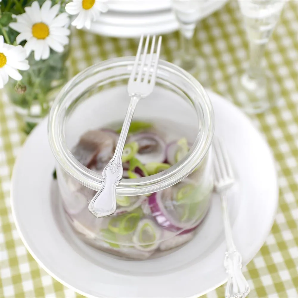 Fourchette de table Olga maillechort, 17,8 cm Gense