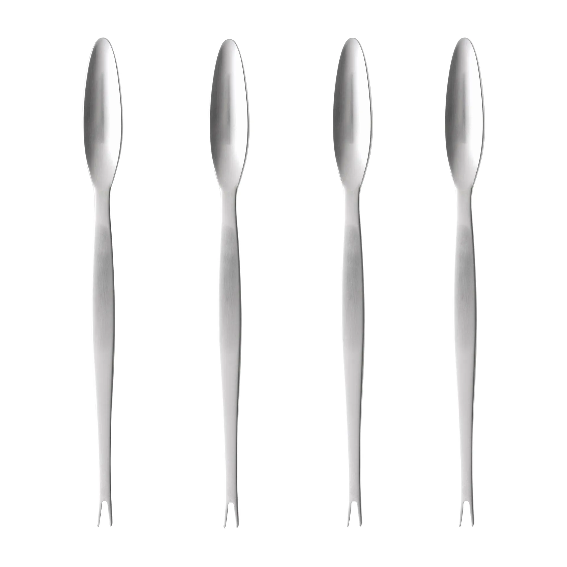 Fourchettes à crustacés Focus Steel, lot de 4, acier inoxydable lot de 4 Gense
