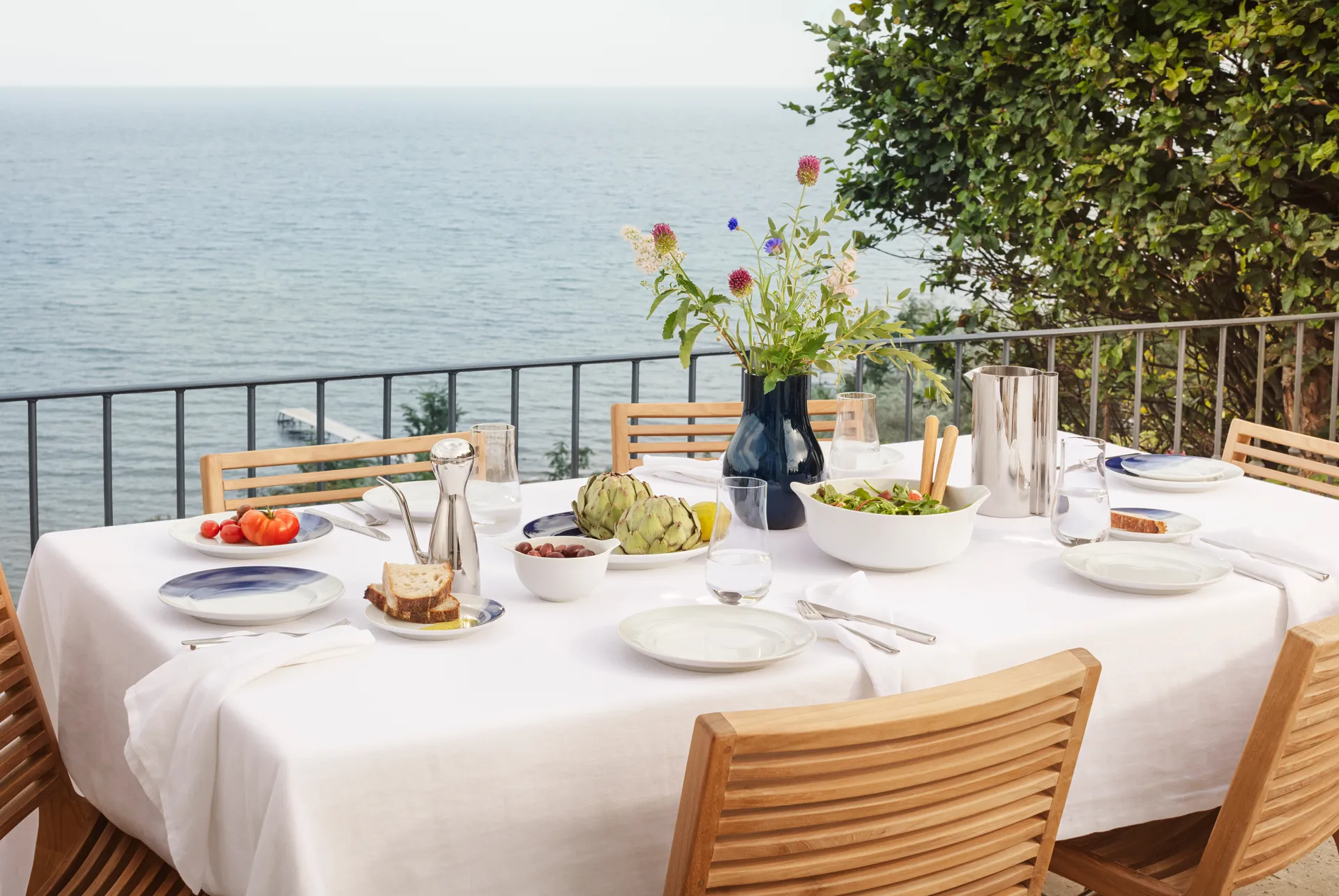 Assiette à déjeuner Koppel Ø22 cm, Blanc Georg Jensen