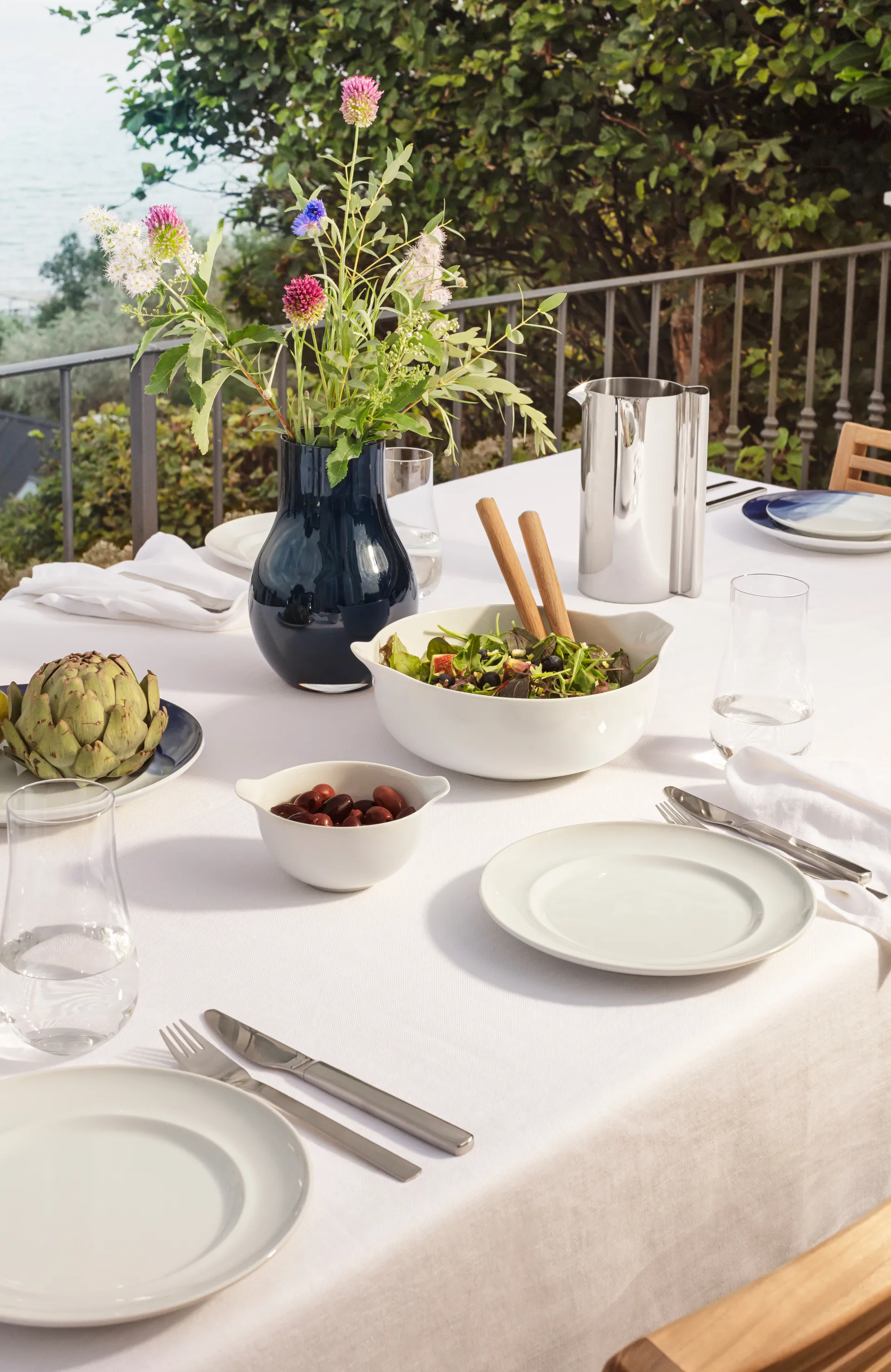 Assiette à déjeuner Koppel Ø22 cm, Blanc Georg Jensen