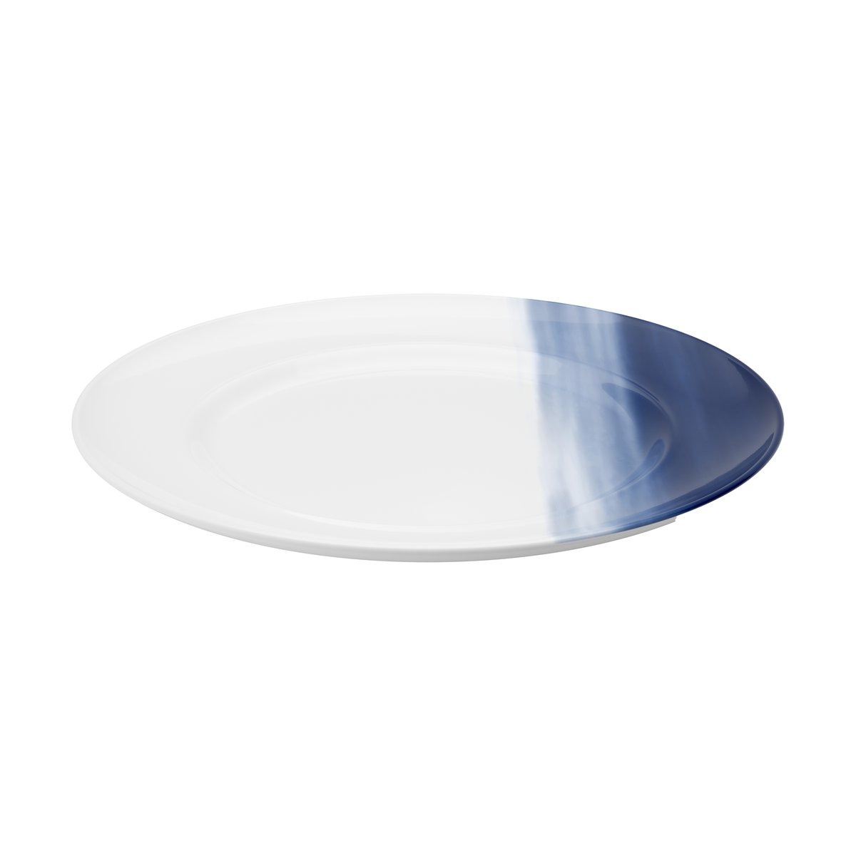 georg jensen assiette à déjeuner koppel décor ø22 cm blanc-bleu