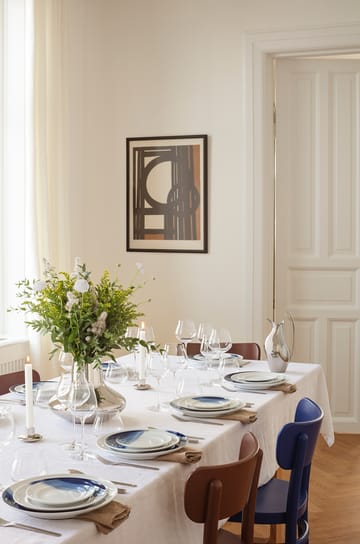 Assiette à déjeuner Koppel décor Ø22 cm - Blanc-bleu - Georg Jensen