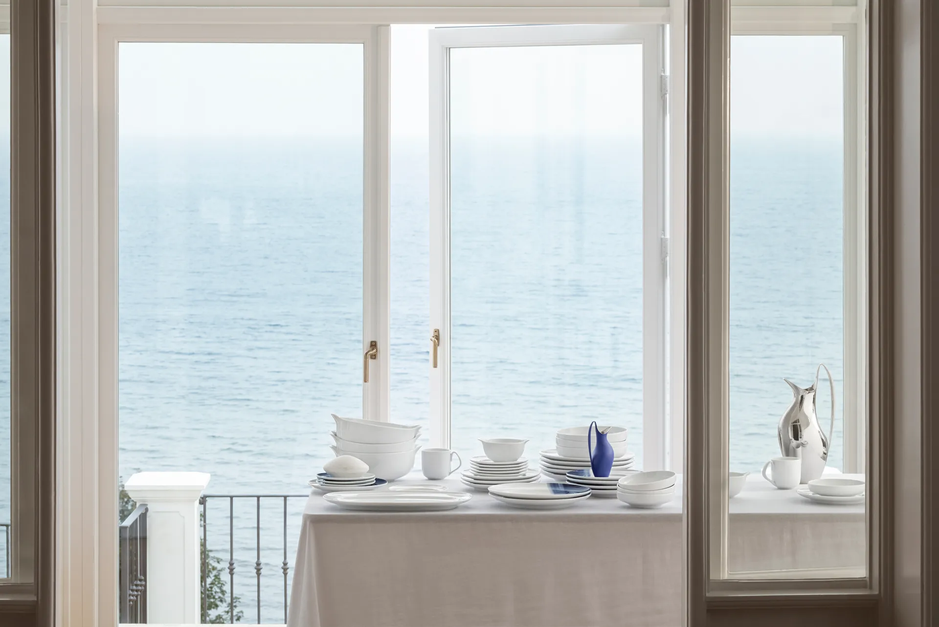 Assiette creuse Koppel Ø20,3 cm, Blanc Georg Jensen