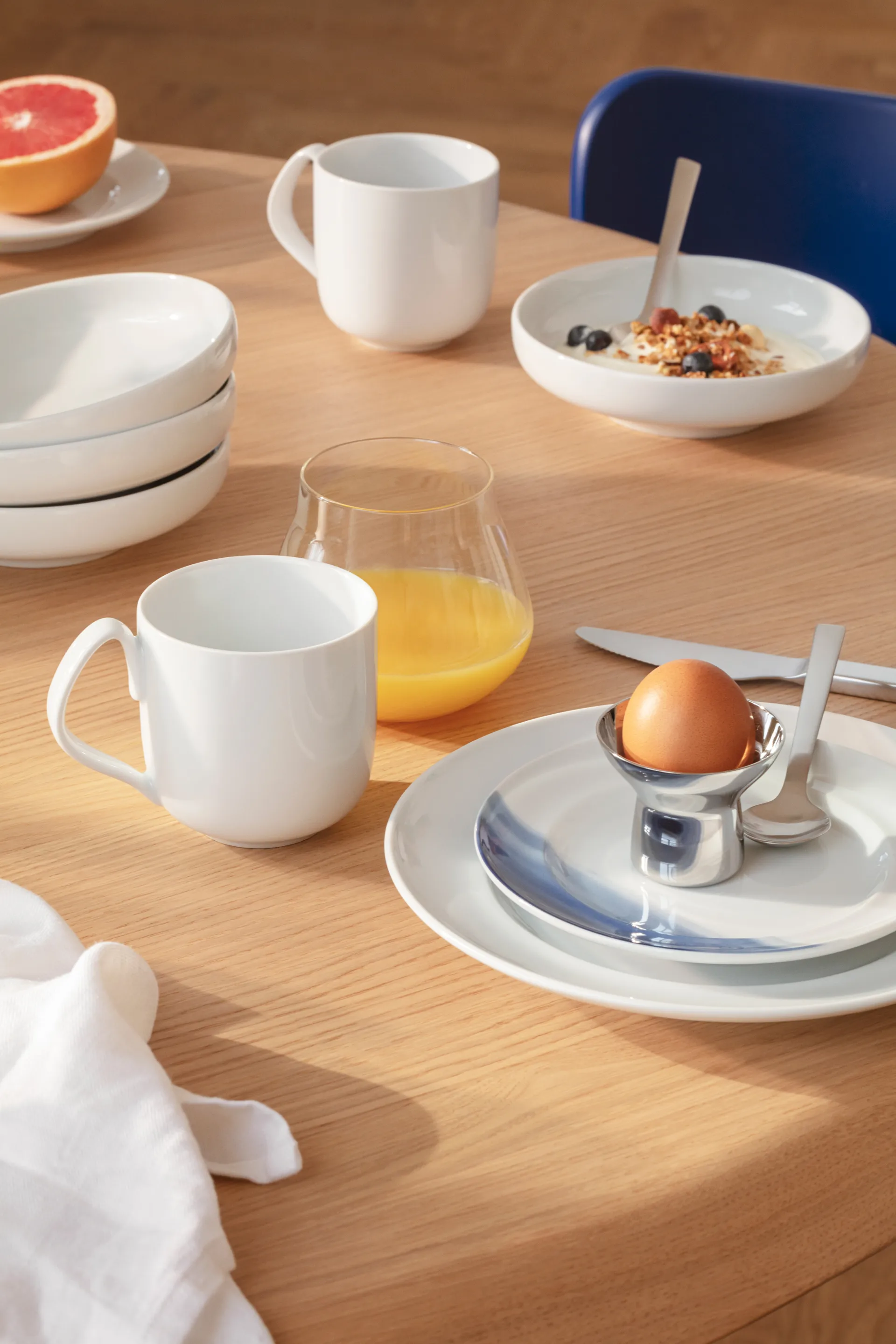 Assiette Koppel Ø16 cm, Blanc Georg Jensen