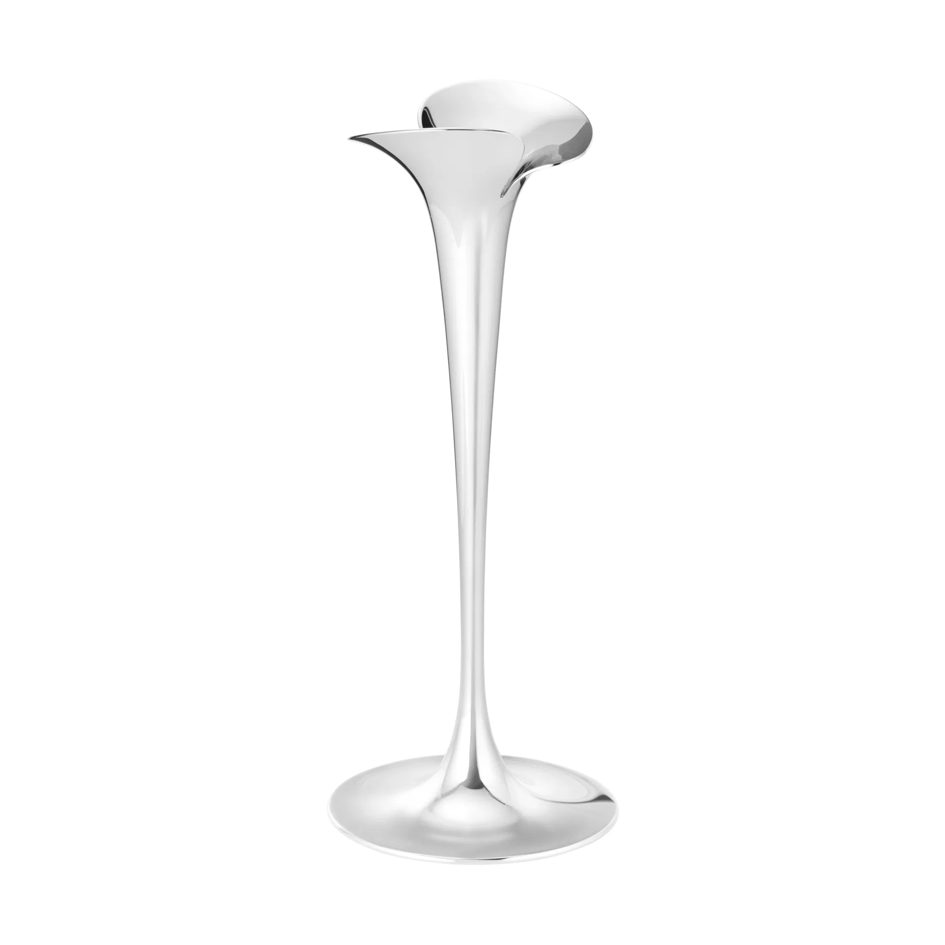 Bloom bougeoirs pour chandelles, Acier inoxydable, grands, lot de 2 Georg Jensen