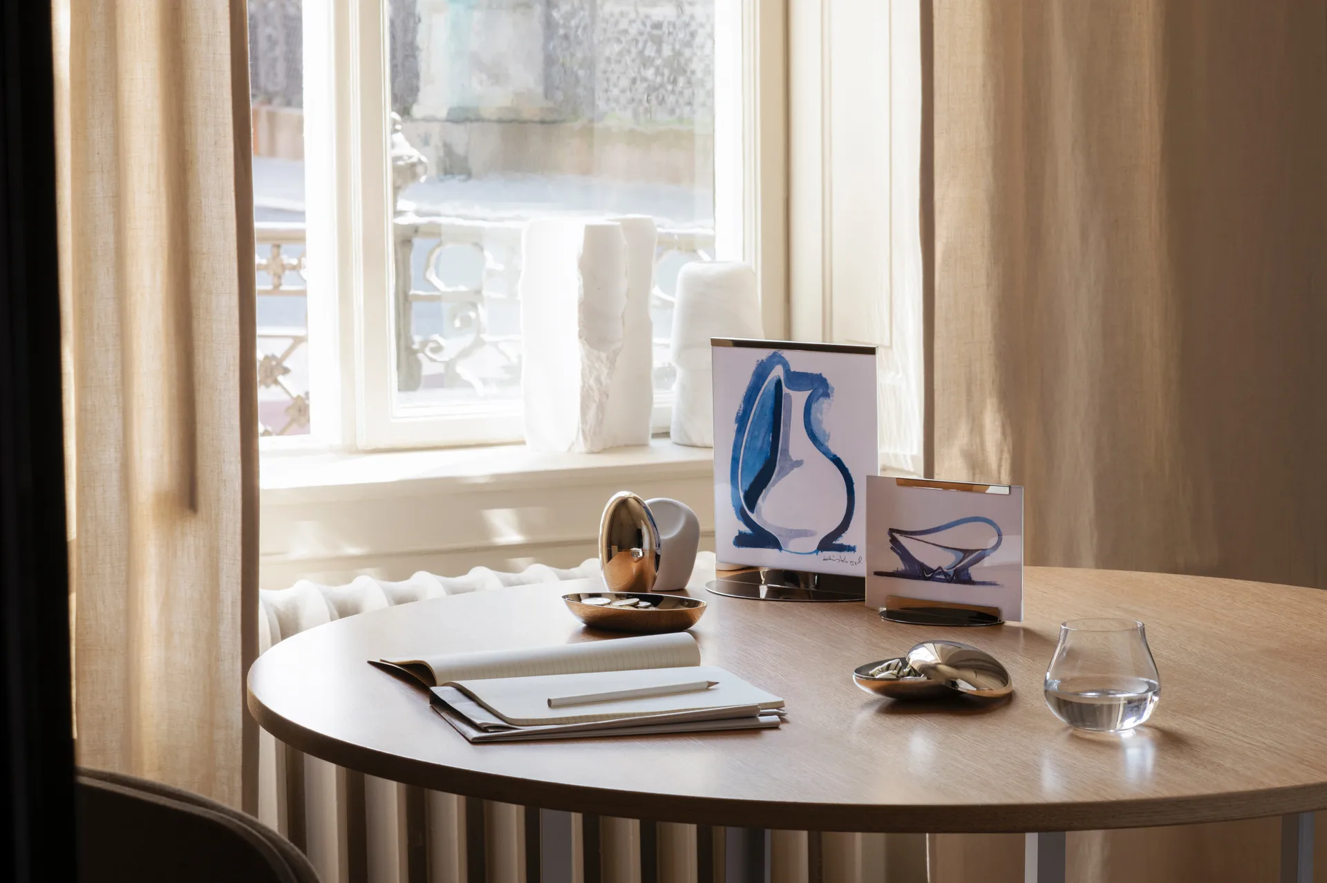 Bocal de rangement Sky 8x11 cm, Acier inoxydable Georg Jensen