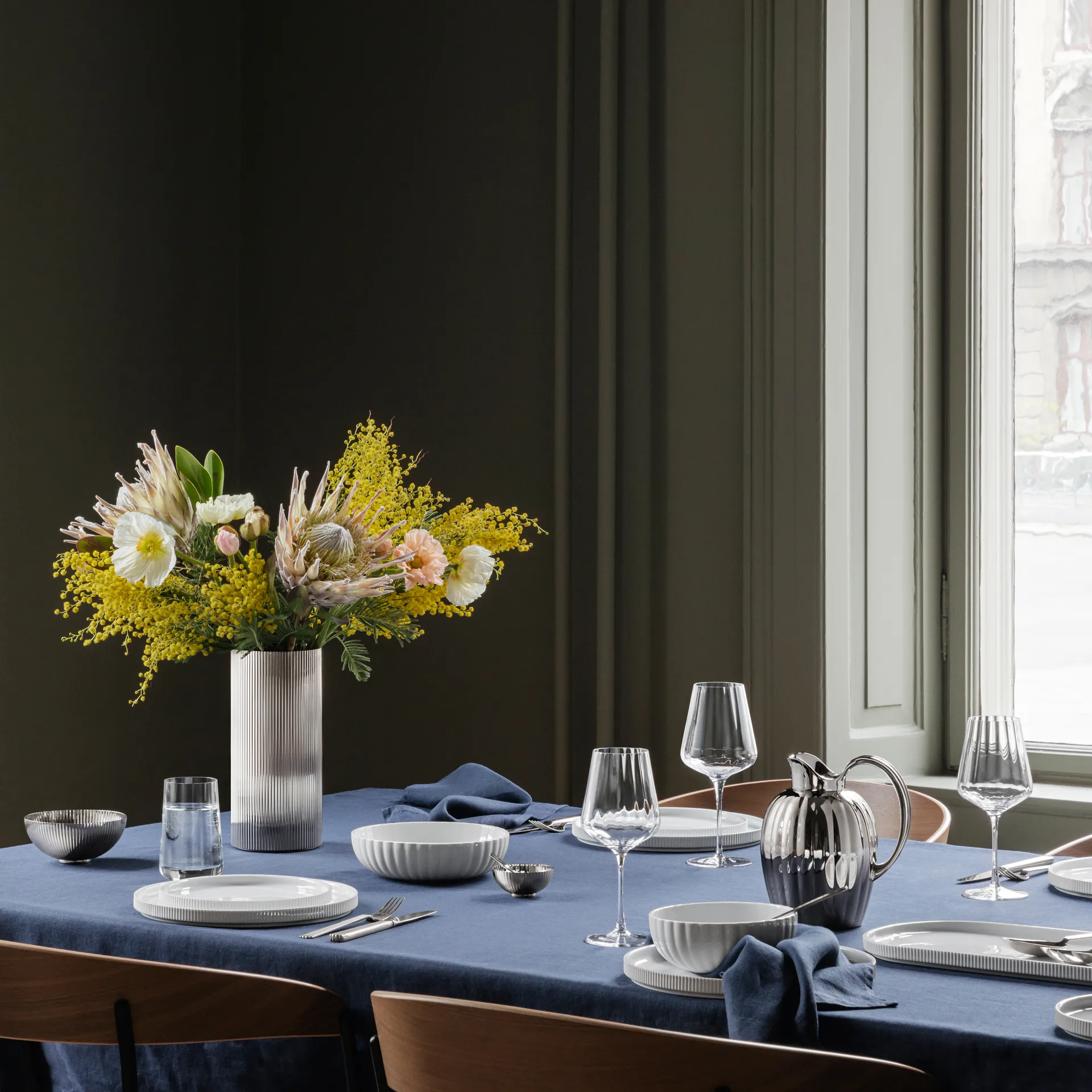 Bol à pâtes Bernadotte Ø19,4 cm, Porcelaine Georg Jensen