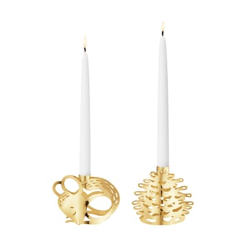 Bougeoir 2023 2 pièces - Plaqué or - Georg Jensen