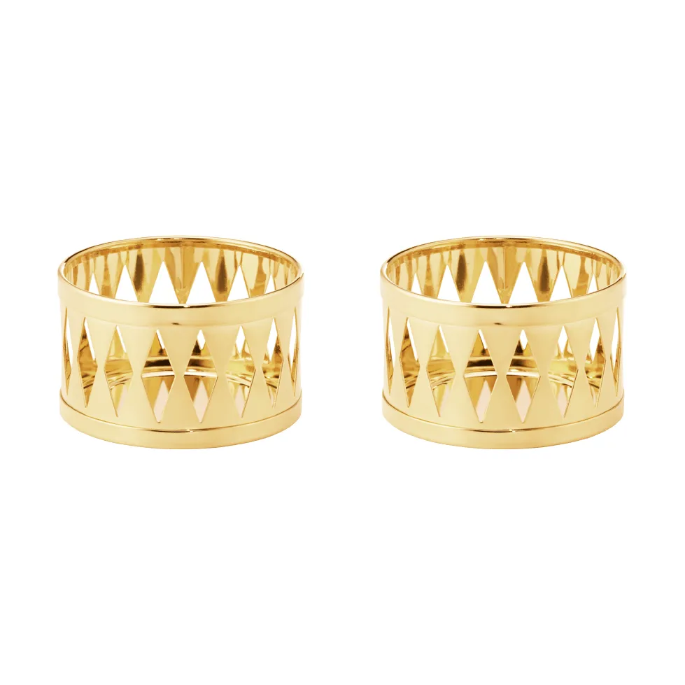 bougeoir 2026, Or, lot de 2 Georg Jensen