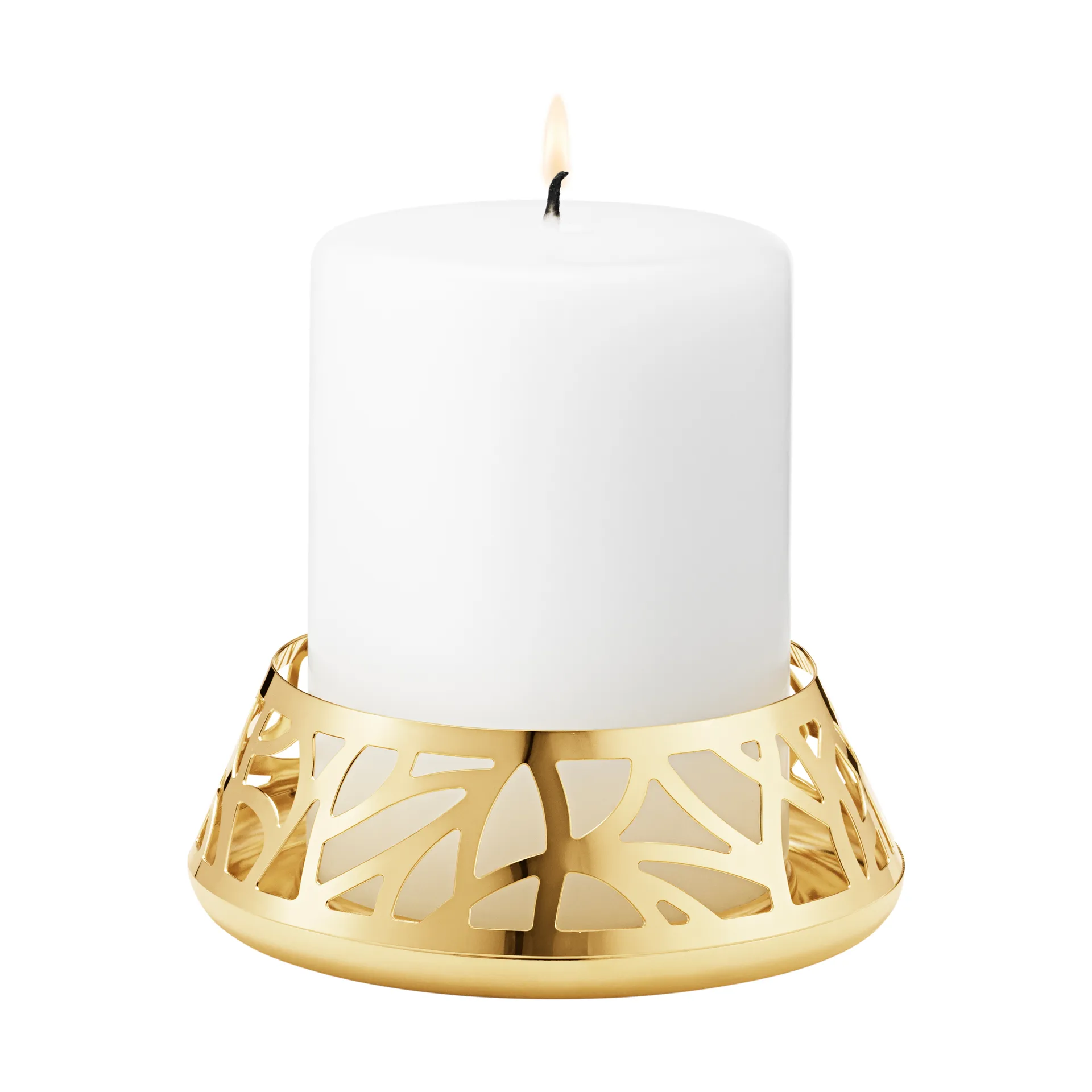 Bougeoir à bougie bloc 2023, Plaqué or Georg Jensen