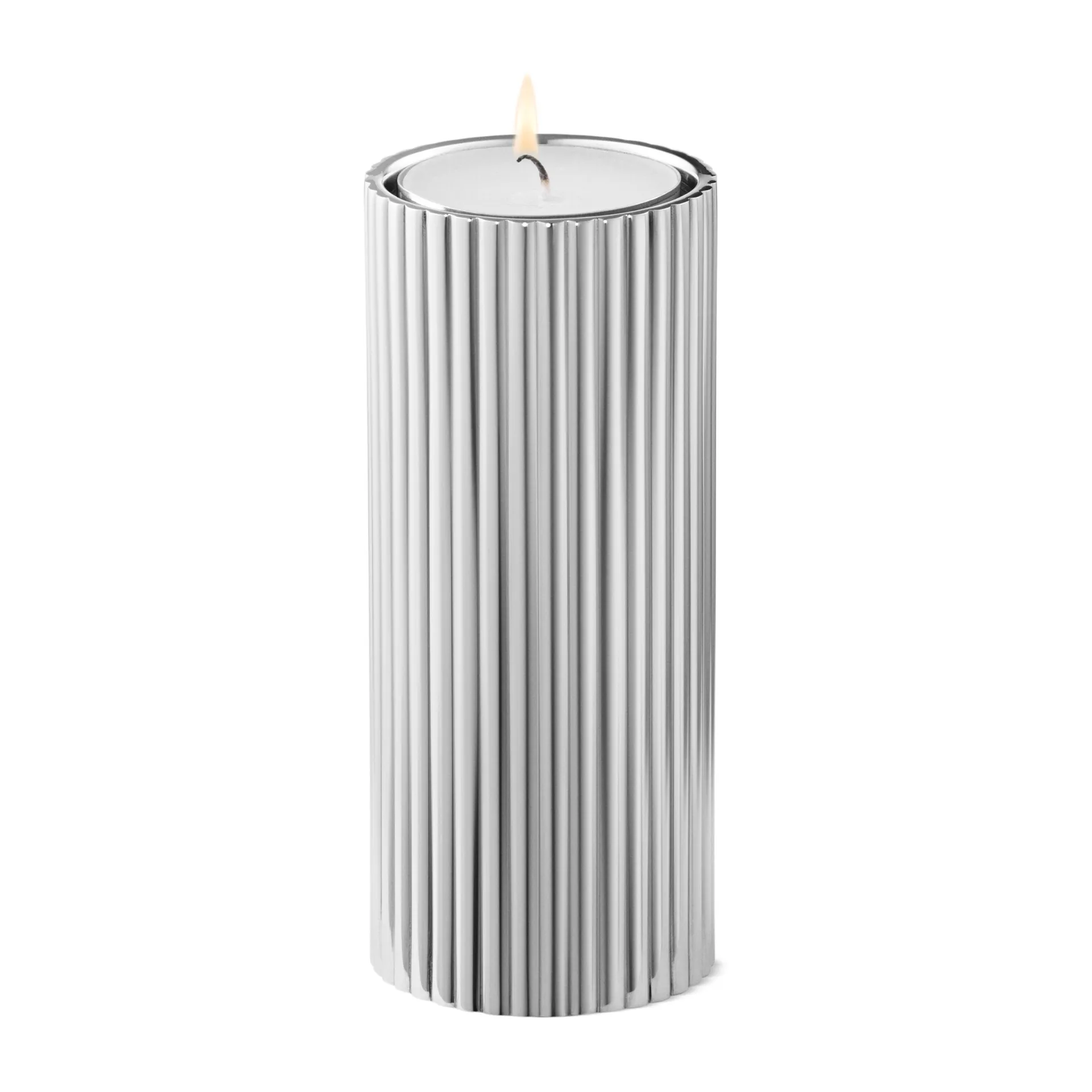 Bougeoir Bernadotte 3 Pièces, Acier inoxydable Georg Jensen