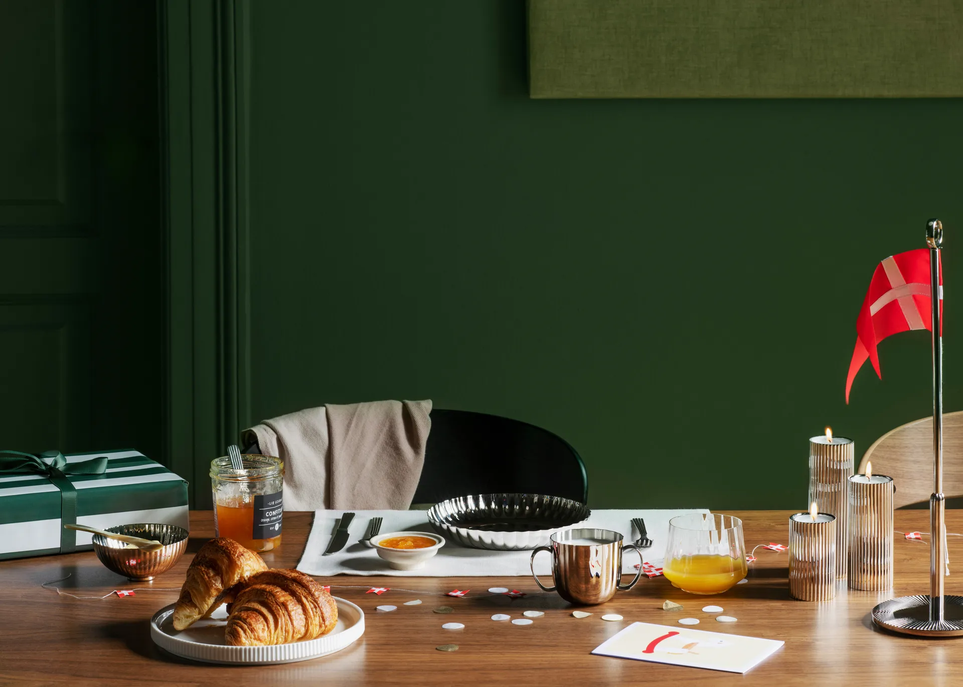 Bougeoir Bernadotte 3 Pièces, Acier inoxydable Georg Jensen