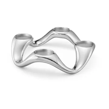 Bougeoir Cobra Ø33 cm - Acier inoxydable - Georg Jensen