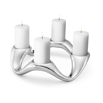 Bougeoir Cobra Ø33 cm - Acier inoxydable - Georg Jensen