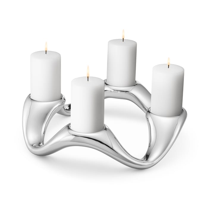 Bougeoir Cobra Ø33 cm - Acier inoxydable - Georg Jensen