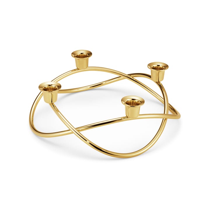 Bougeoir Season Ø26 cm, plaqué or Georg Jensen