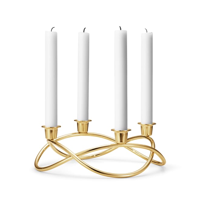 Bougeoir Season Ø26 cm, plaqué or Georg Jensen